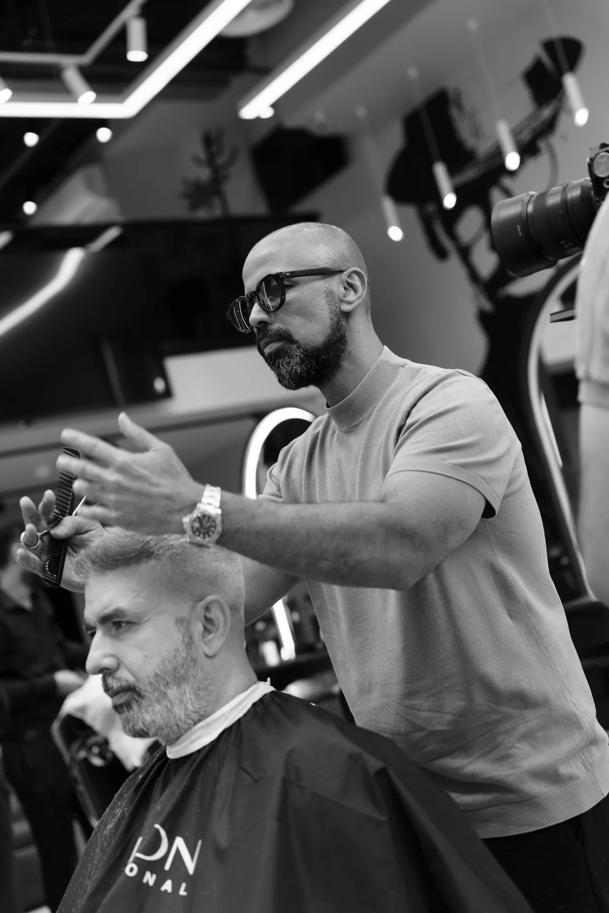 A precision haircut at ZIZO Salon
