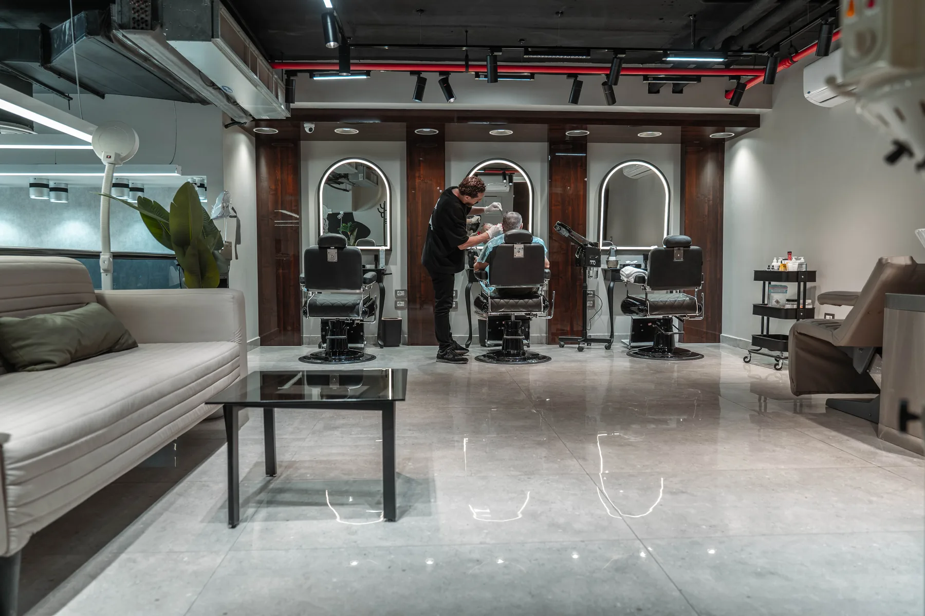 The waiting lounge at ZIZO